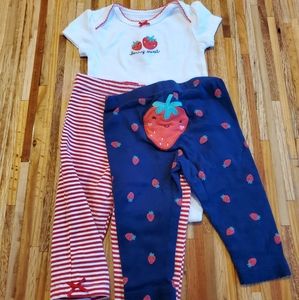 Carter's Strawberry Outfit